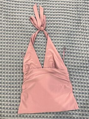 Aritzia Wilfred Sweet Pea Purple Halter Top